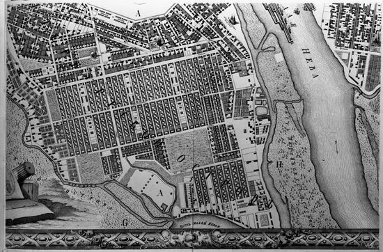 1753 St. Petersburg city plan