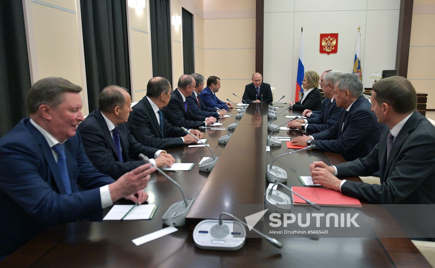 President Vladimir Putin chairs meeting of Security Council of Russia