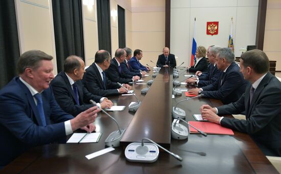 President Vladimir Putin chairs meeting of Security Council of Russia