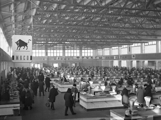 Central market in Kuibyshev