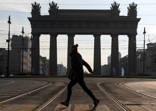 Russia St.Petersburg Triumphal Gate