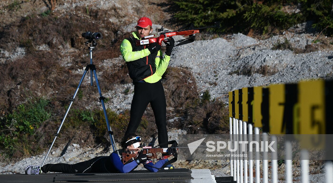 Austria Biathlon Russia Training