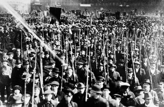 May Day demonstration in Petrograd