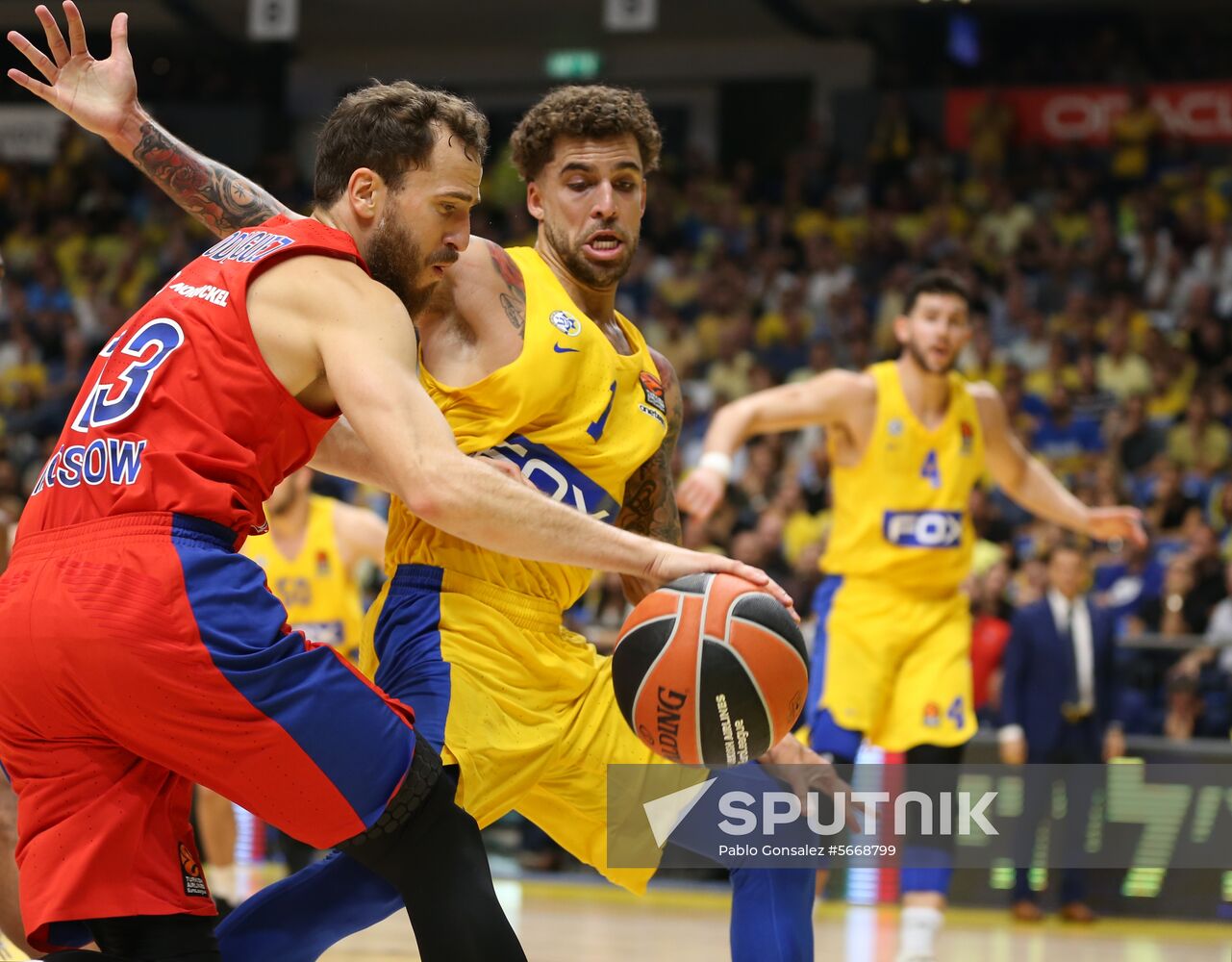Russia Basketball Euroleague Maссabi - CSKA 