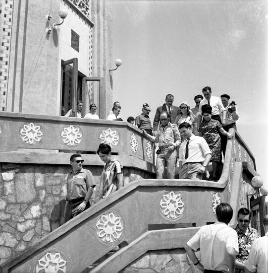 Canadian Prime Minister Pierre Trudeau visits USSR