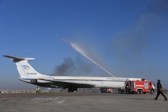 Russia Airport Fire-fighting Drills 