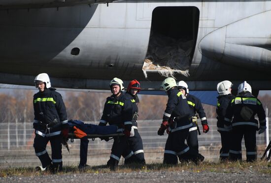 Russia Airport Fire-fighting Drills 