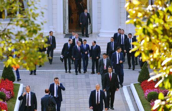 President Vladimir Putin meets with Egyptian President Abdel Fattah el-Sisi