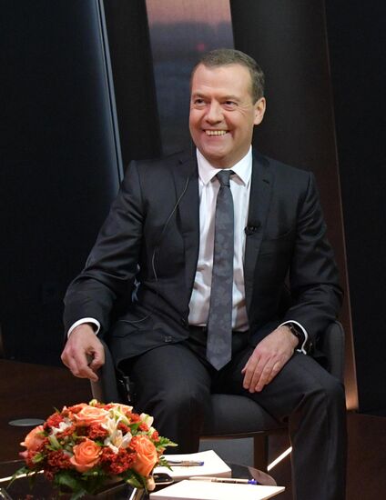 Prime Minister Dmitry Medvedev's interview with Euronews TV channel