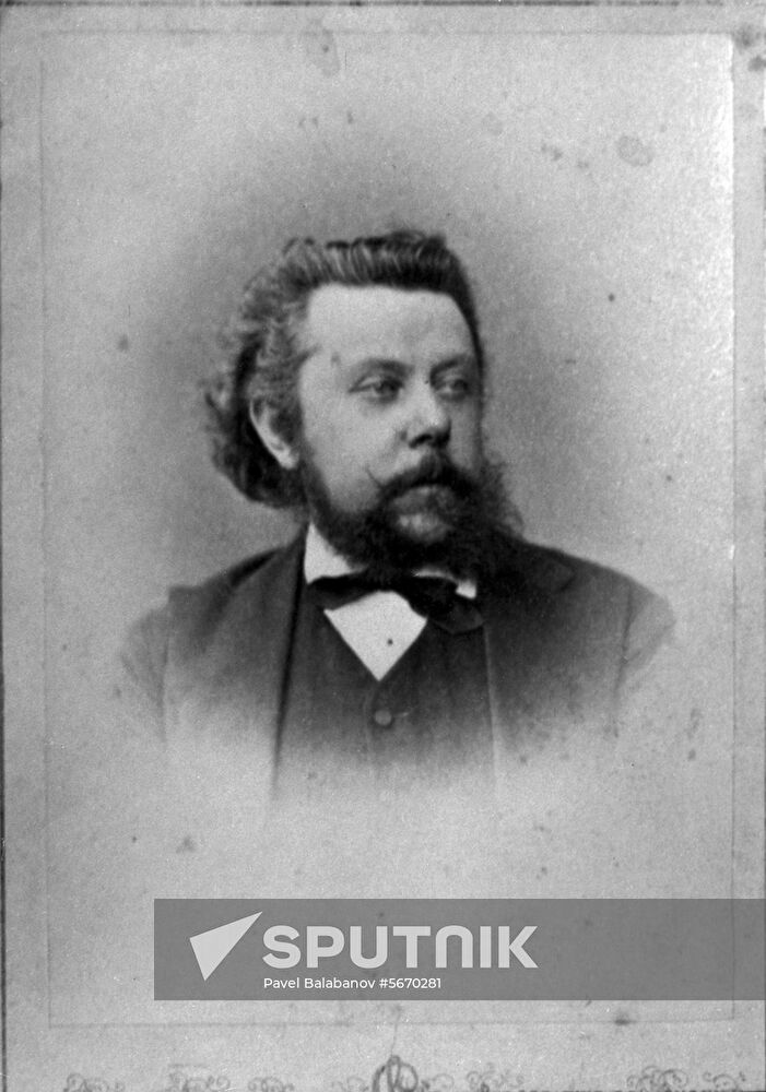 Russian composer Modest Mussorgsky