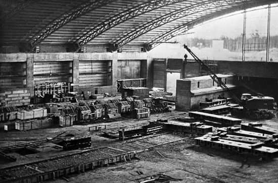 U-70 protron accelerator under construction