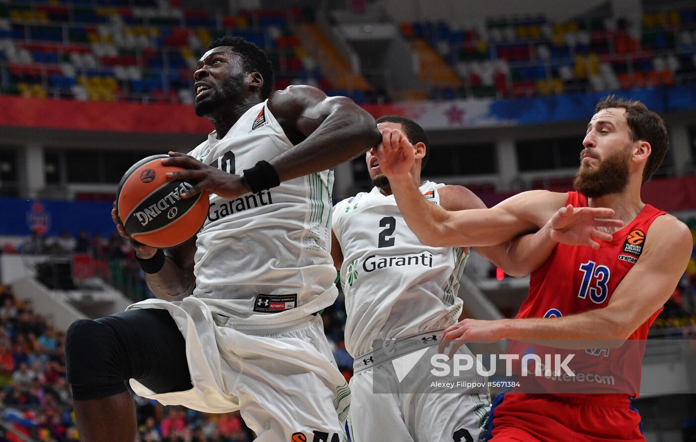 Russia Basketball Euroleague CSKA - Darussafaka