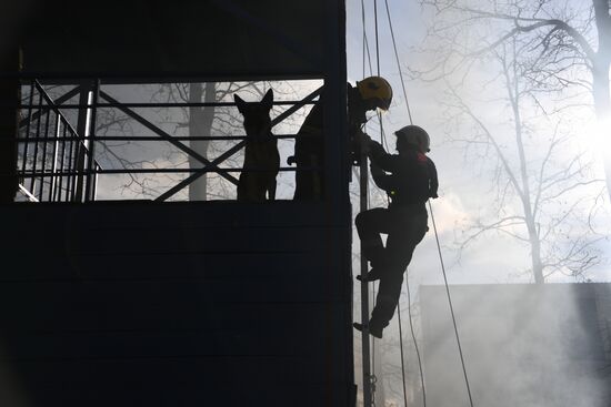 Russia Volunteer Fire-fighting Drills