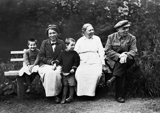 Vladimir Lenin in Gorky residence