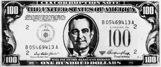 One hundred dollar banknote with portrait of Richard McGarrah Helms