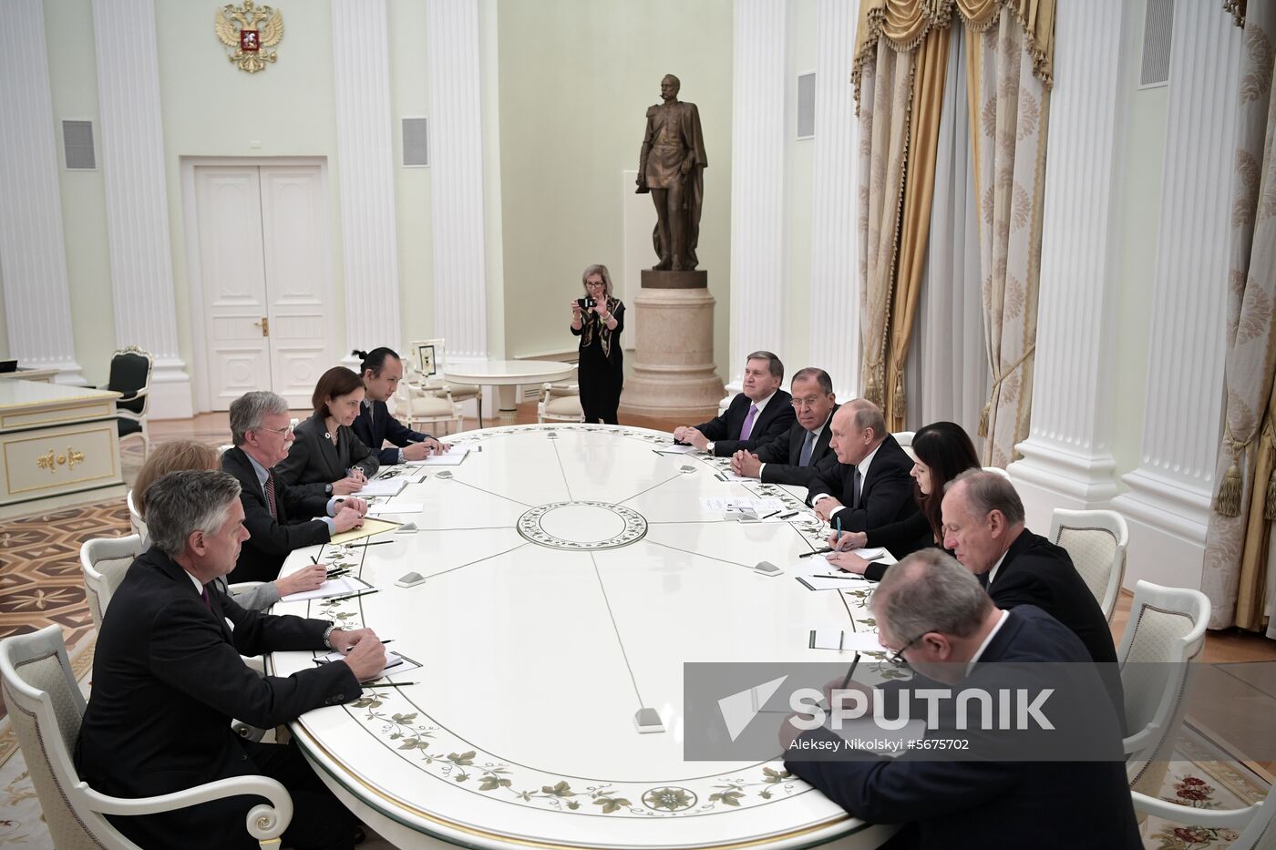 President Putin meets with US National Security Advisor John Bolton