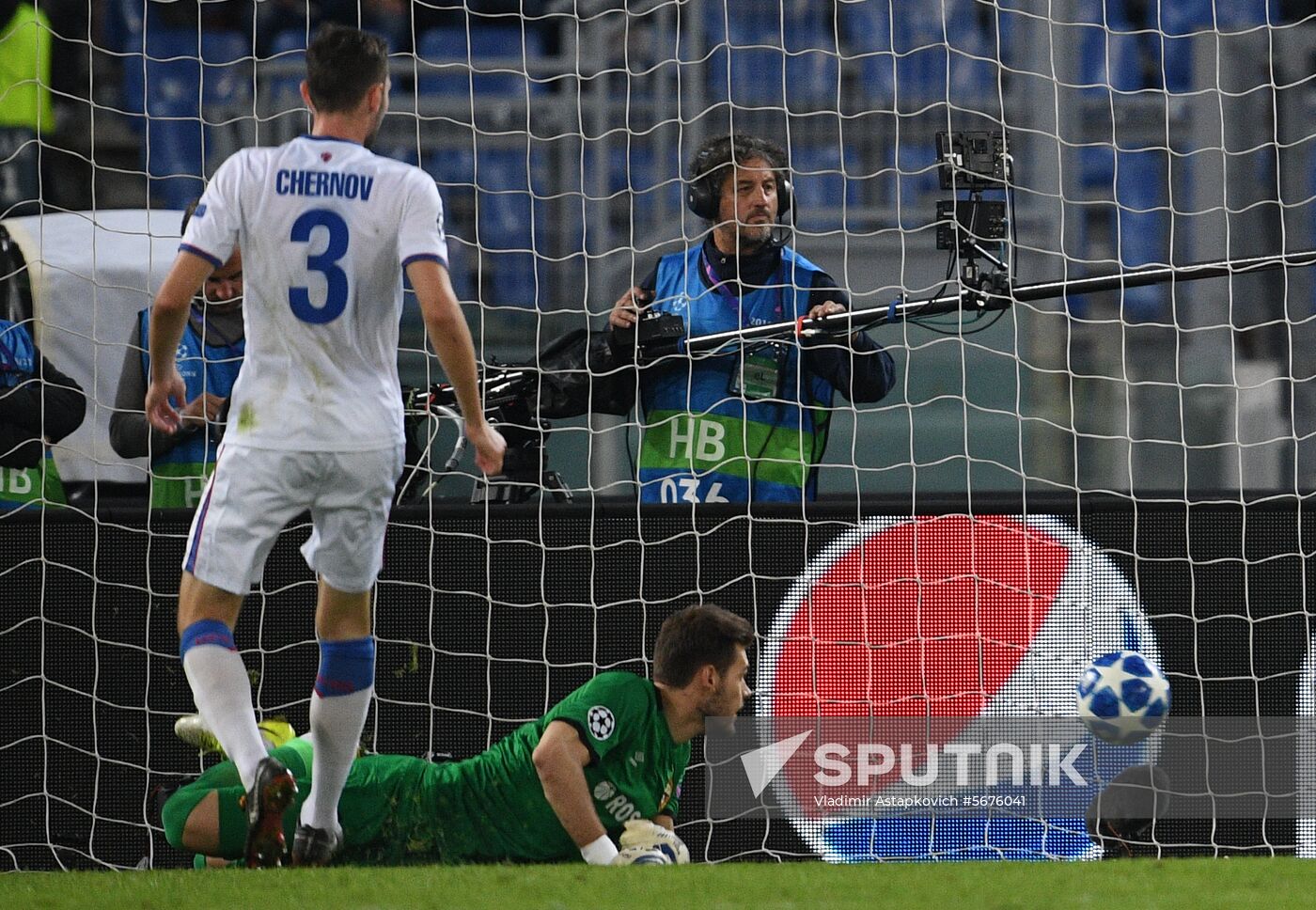 Italy Soccer Champions League Roma - CSKA