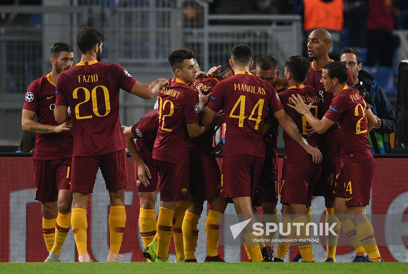 Italy Soccer Champions League Roma - CSKA