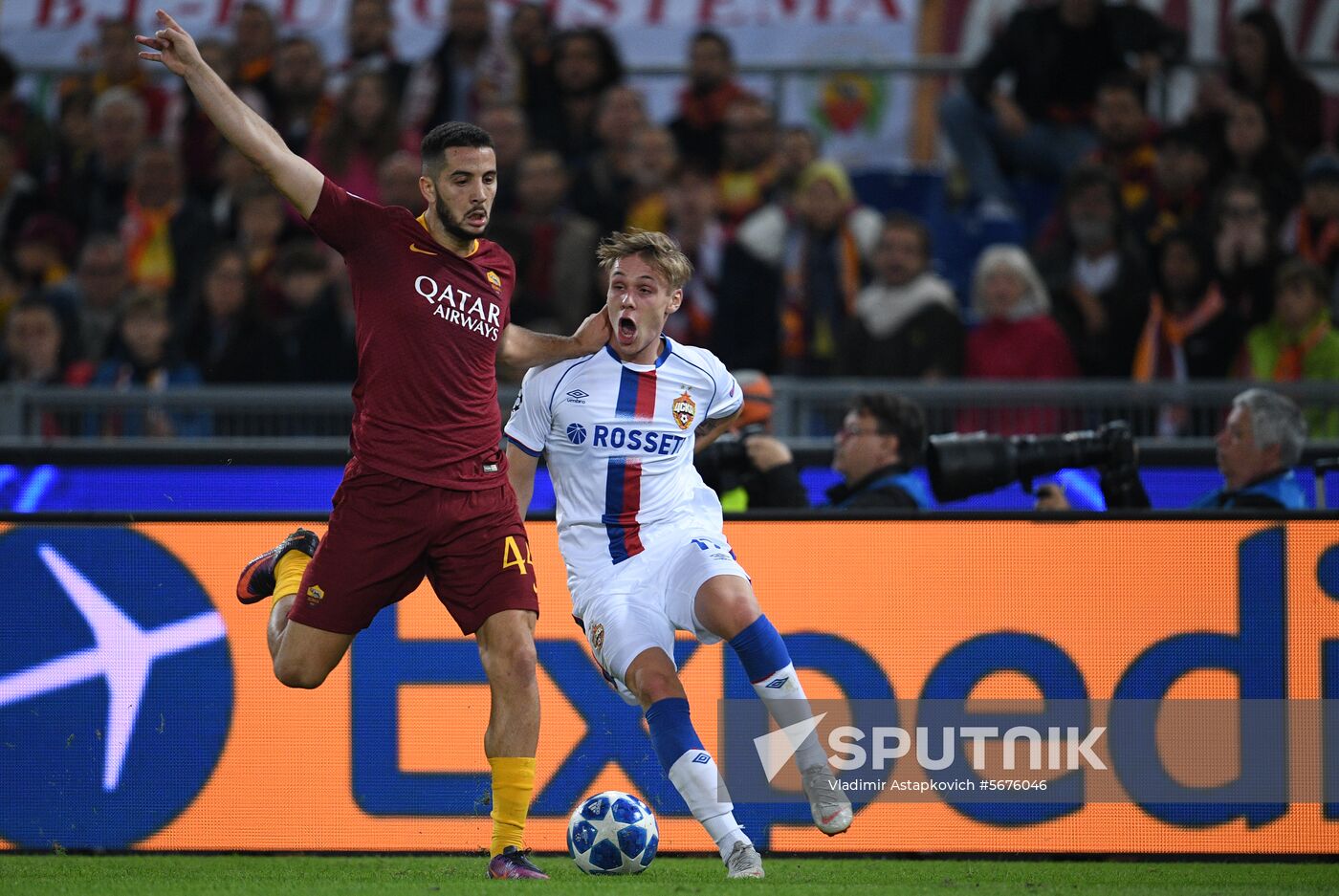 Italy Soccer Champions League Roma - CSKA