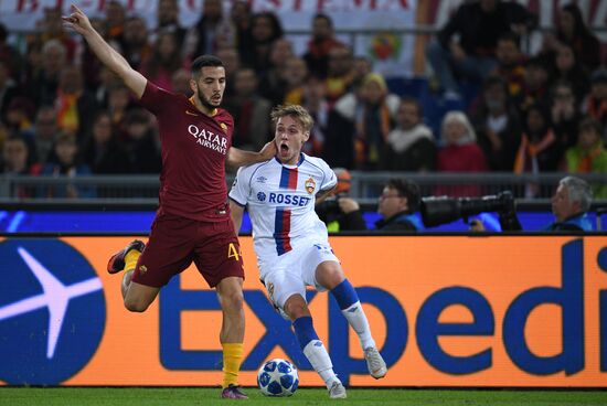 Italy Soccer Champions League Roma - CSKA