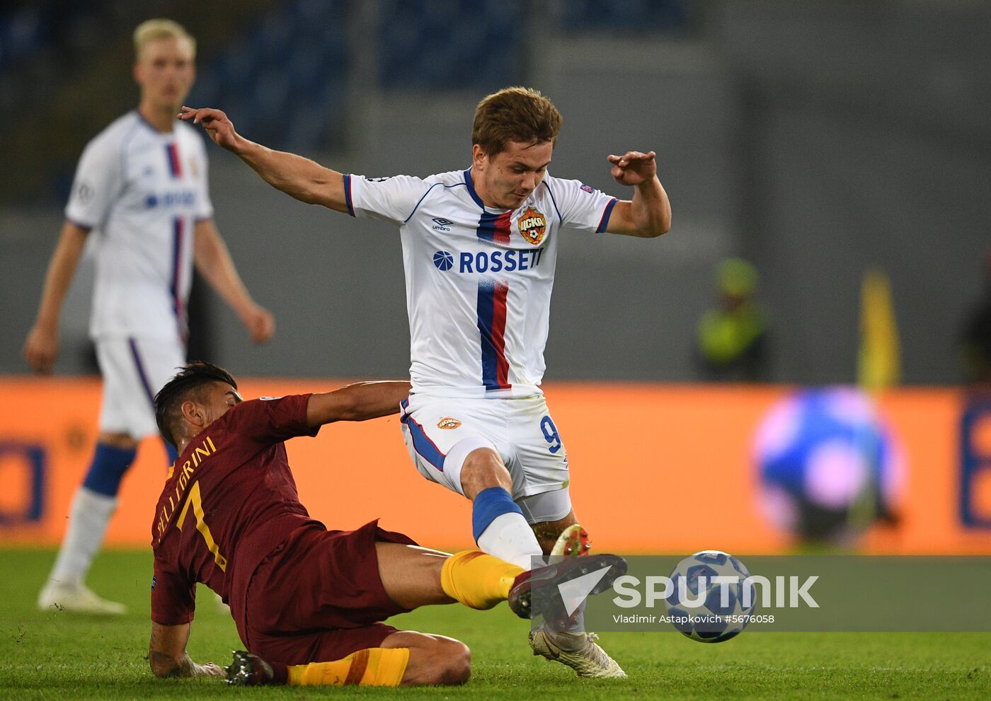 Italy Soccer Champions League Roma - CSKA
