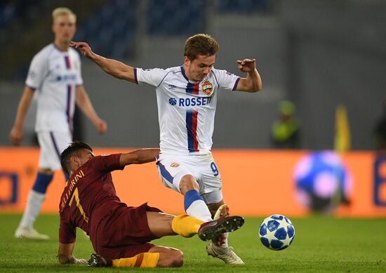 Italy Soccer Champions League Roma - CSKA
