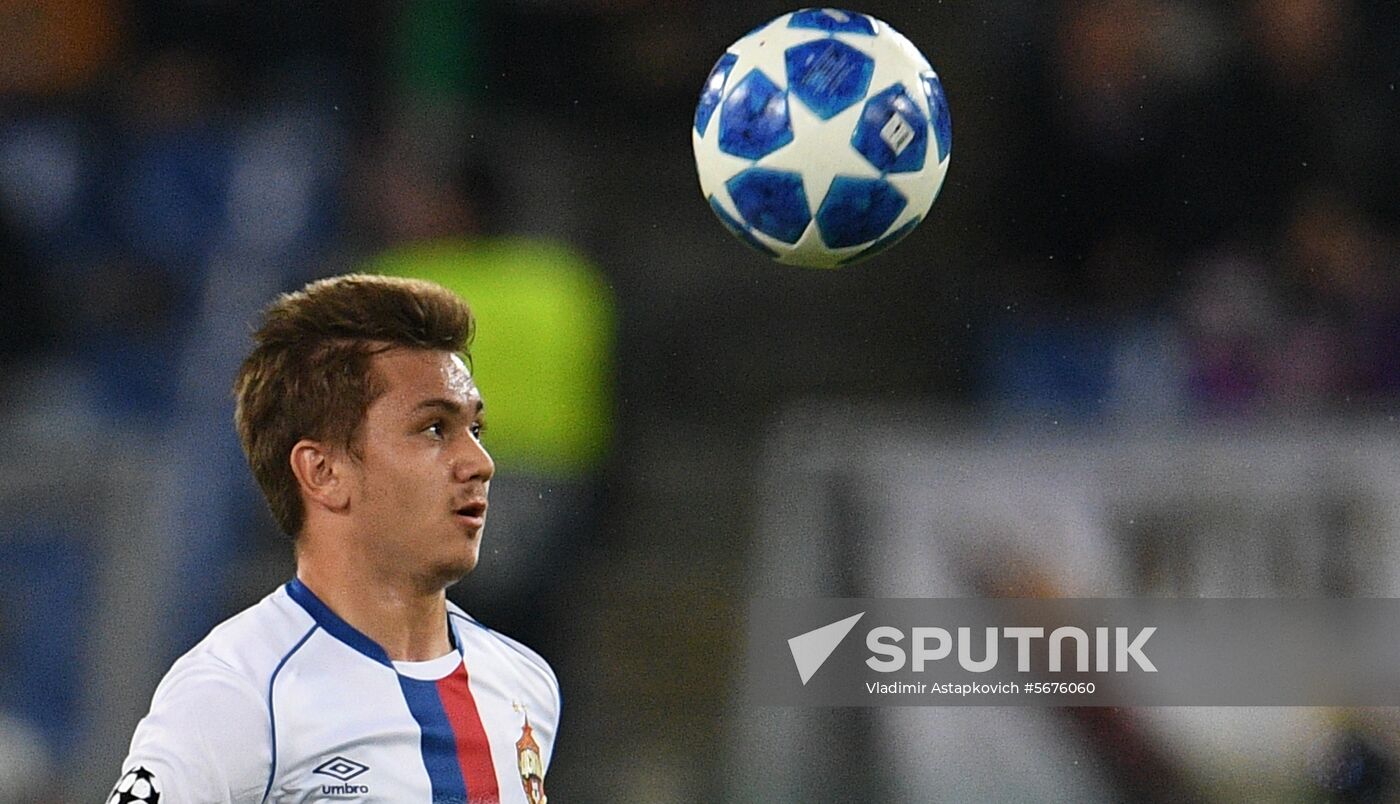 Italy Soccer Champions League Roma - CSKA