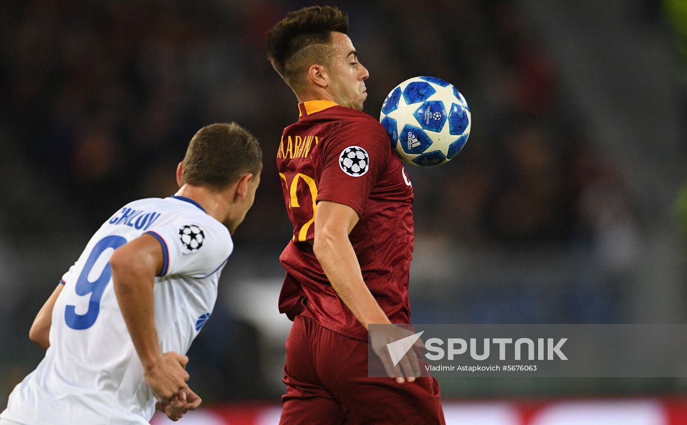 Italy Soccer Champions League Roma - CSKA