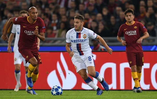 Italy Soccer Champions League Roma - CSKA