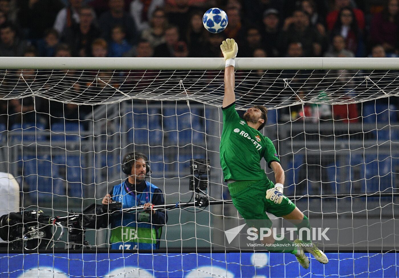 Italy Soccer Champions League Roma - CSKA