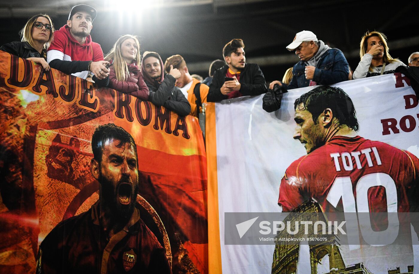 Italy Soccer Champions League Roma - CSKA