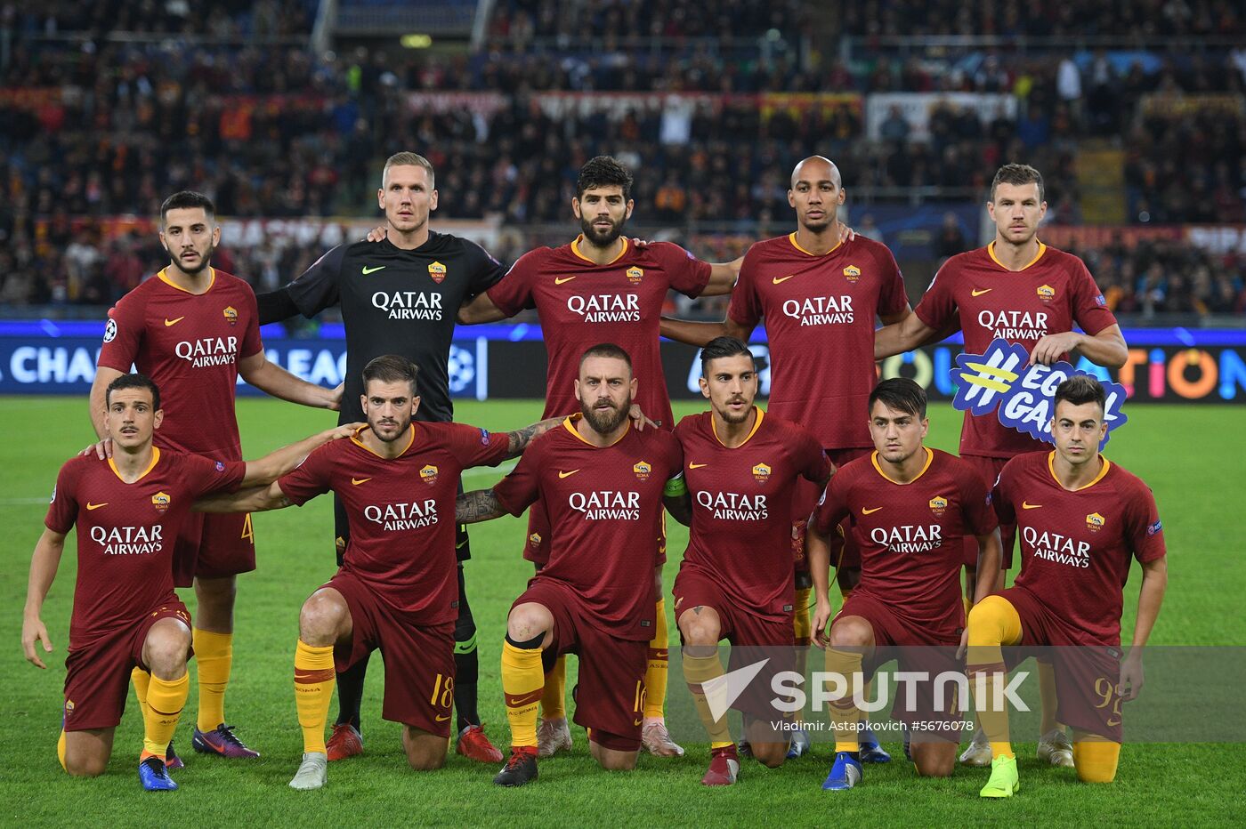 Italy Soccer Champions League Roma - CSKA