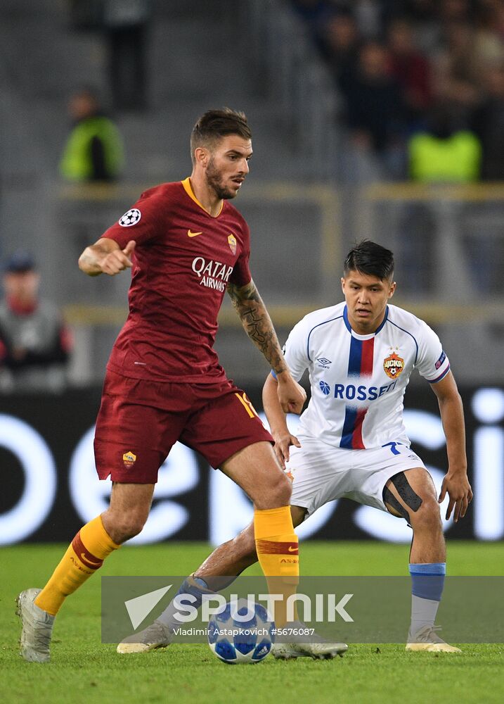 Italy Soccer Champions League Roma - CSKA