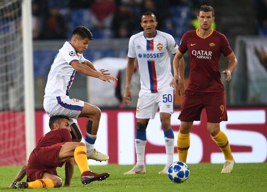 Italy Soccer Champions League Roma - CSKA
