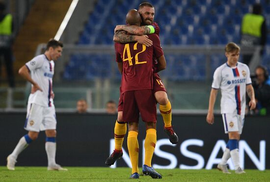 Italy Soccer Champions League Roma - CSKA