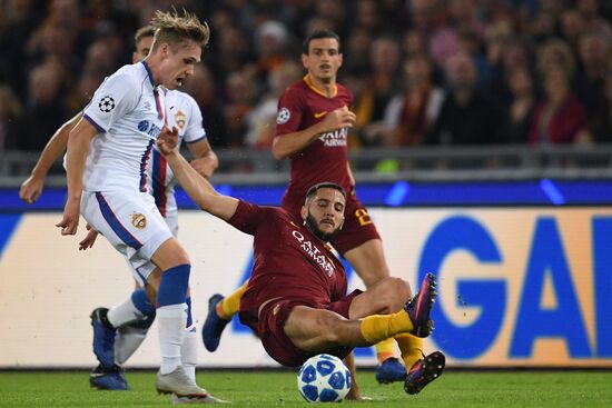 Italy Soccer Champions League Roma - CSKA