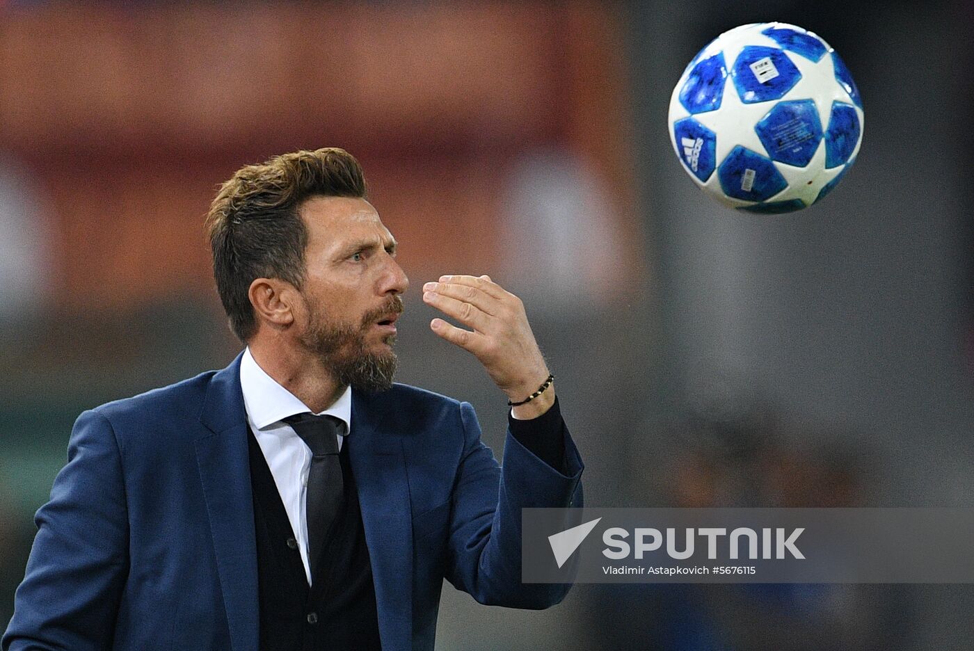 Italy Soccer Champions League Roma - CSKA