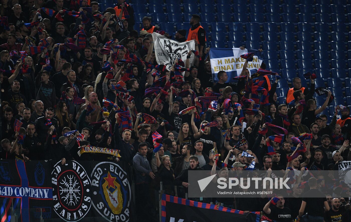 Italy Soccer Champions League Roma - CSKA
