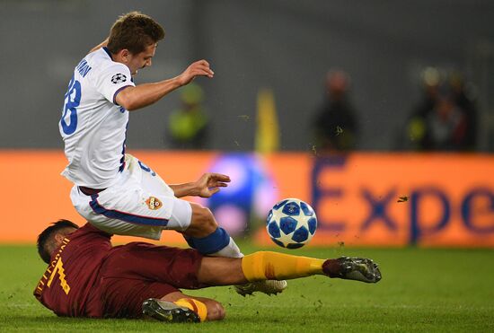Italy Soccer Champions League Roma - CSKA