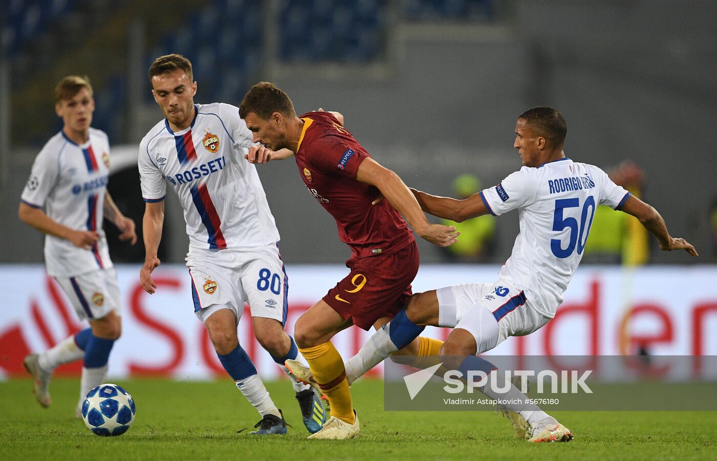 Italy Soccer Champions League Roma - CSKA