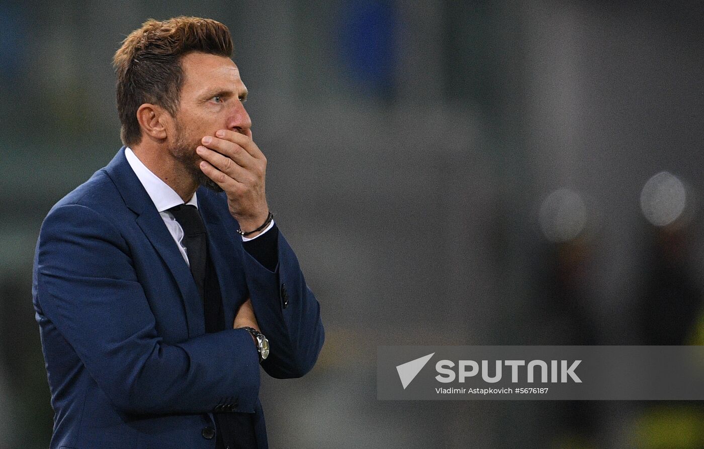 Italy Soccer Champions League Roma - CSKA