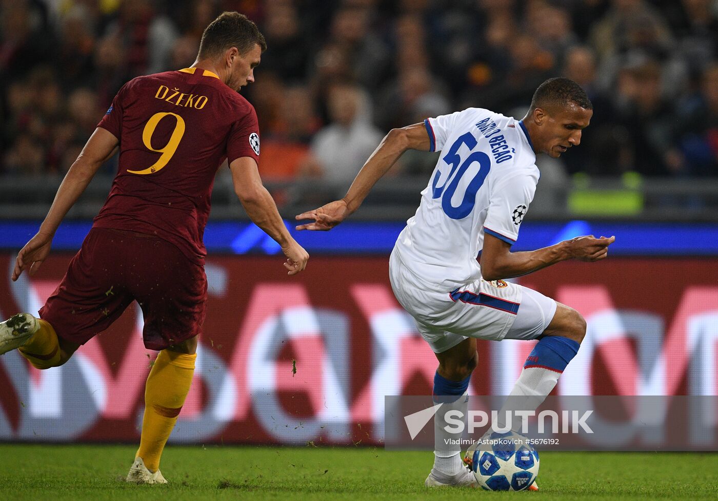 Italy Soccer Champions League Roma - CSKA