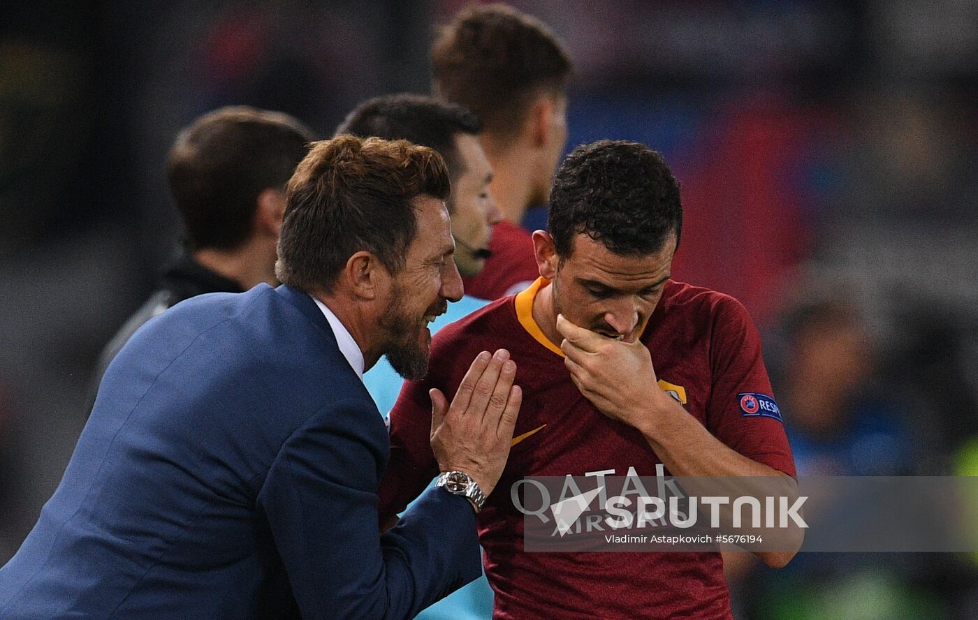 Italy Soccer Champions League Roma - CSKA