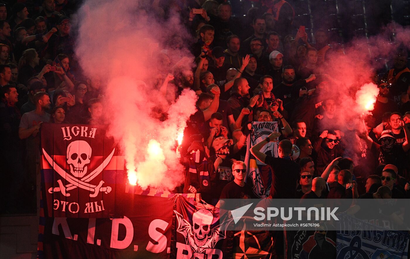Italy Soccer CSKA Fans