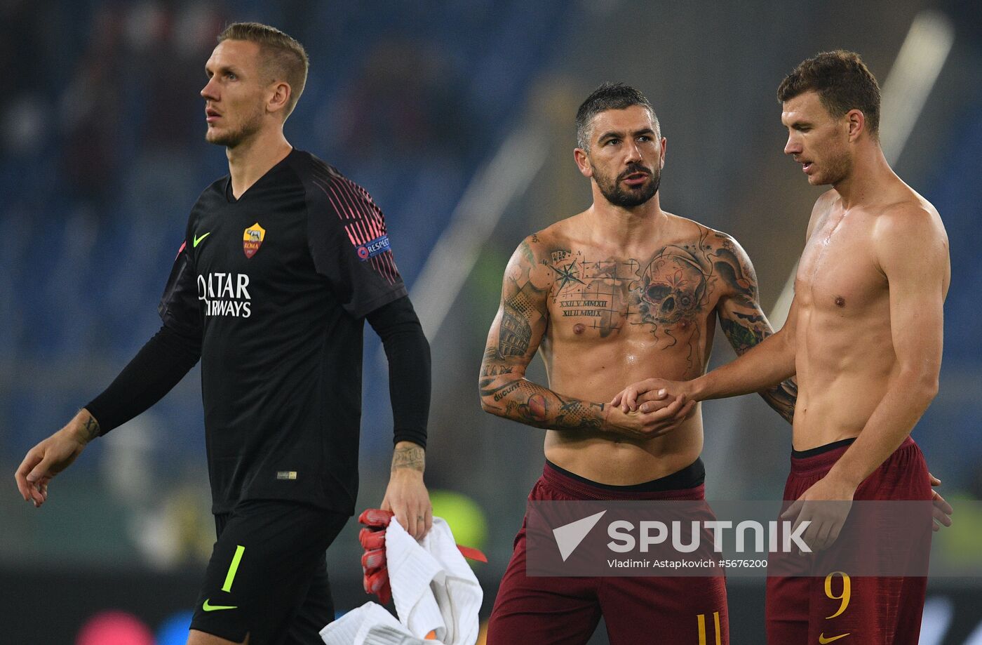 Italy Soccer Champions League Roma - CSKA