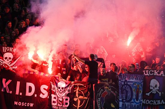 Italy Soccer CSKA Fans