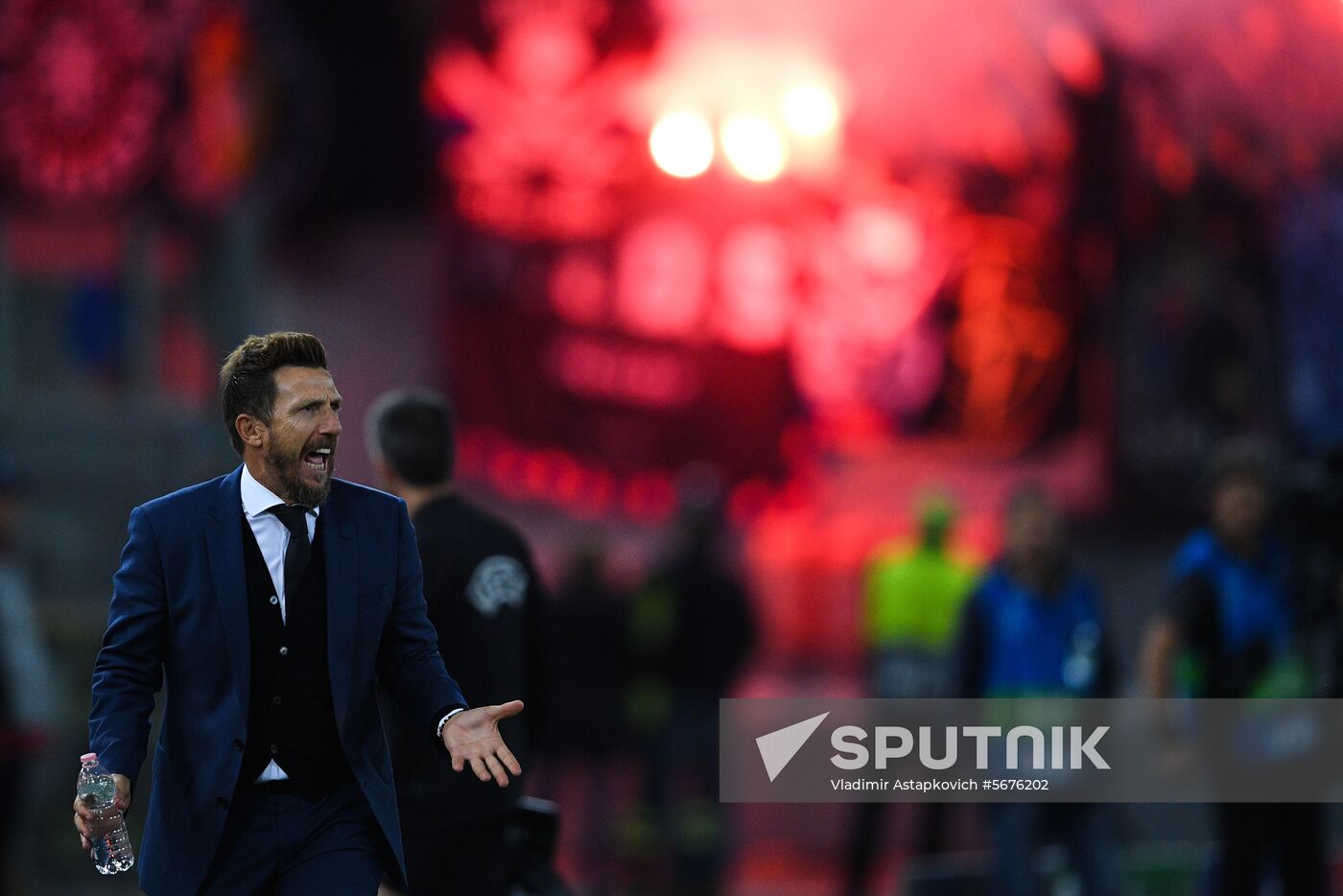 Italy Soccer Champions League Roma - CSKA