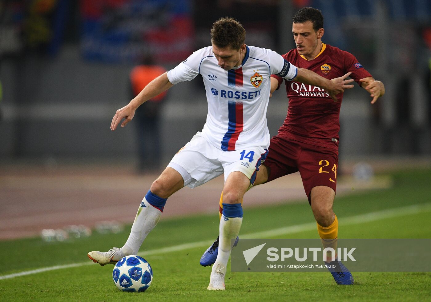 Italy Soccer Champions League Roma - CSKA
