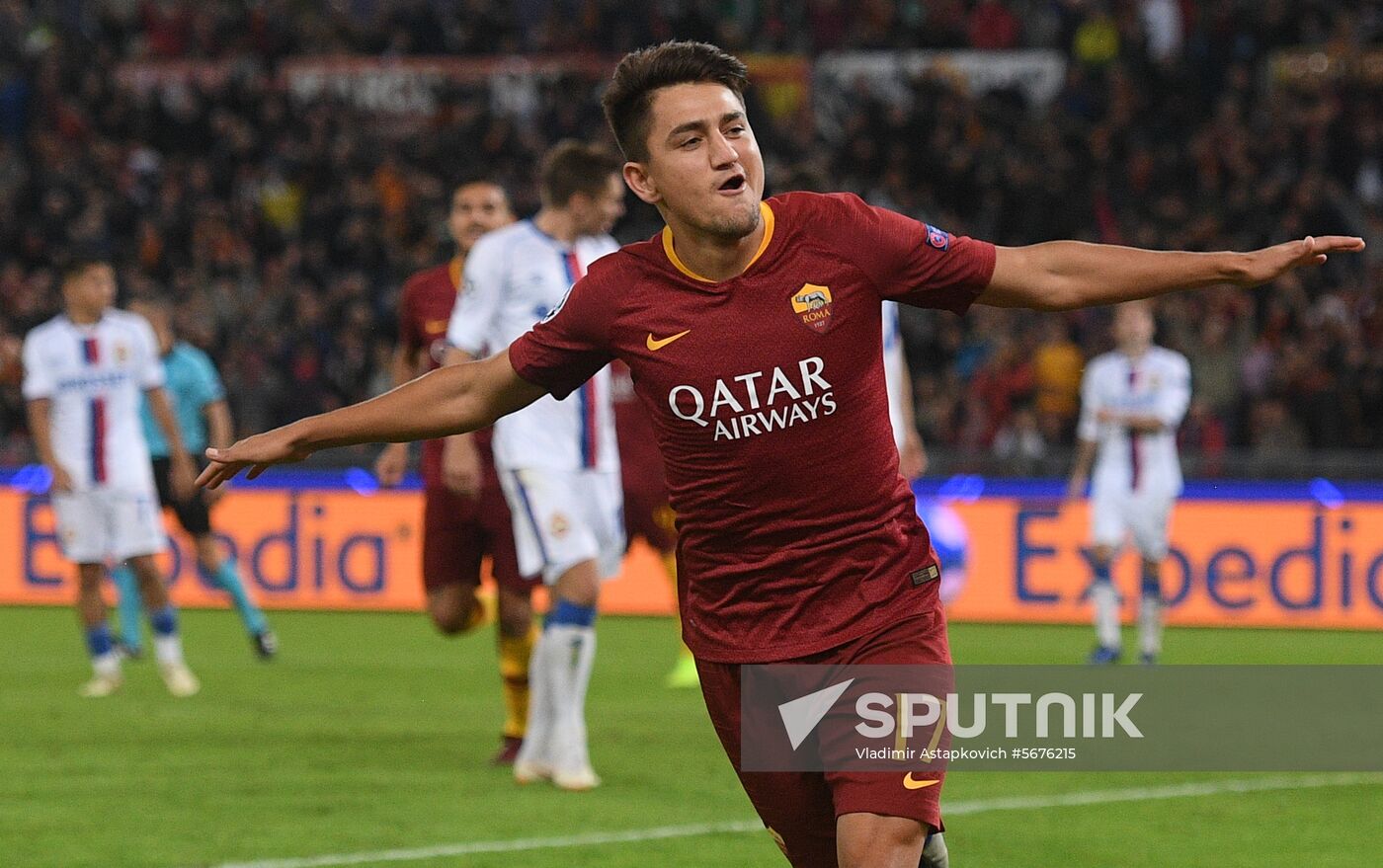 Italy Soccer Champions League Roma - CSKA