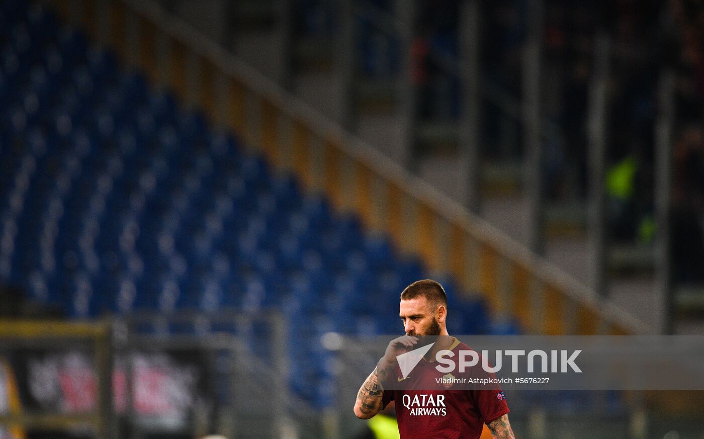 Italy Soccer Champions League Roma - CSKA